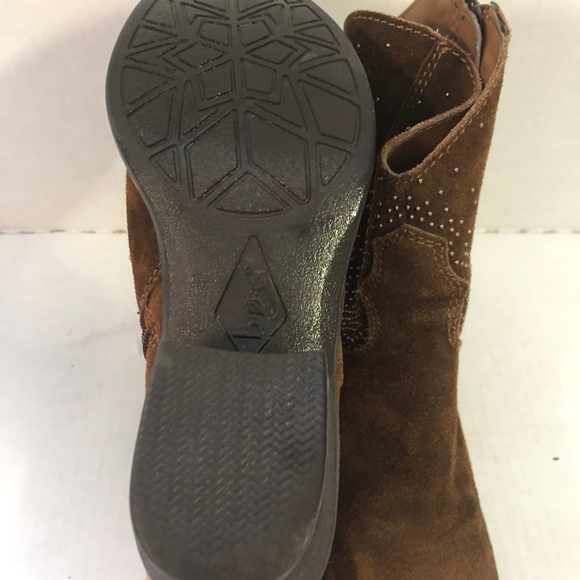 B.Ø.C BOC Western Cowboy Ankle Boots Shorty Zip Studs - Picture 4 of 6